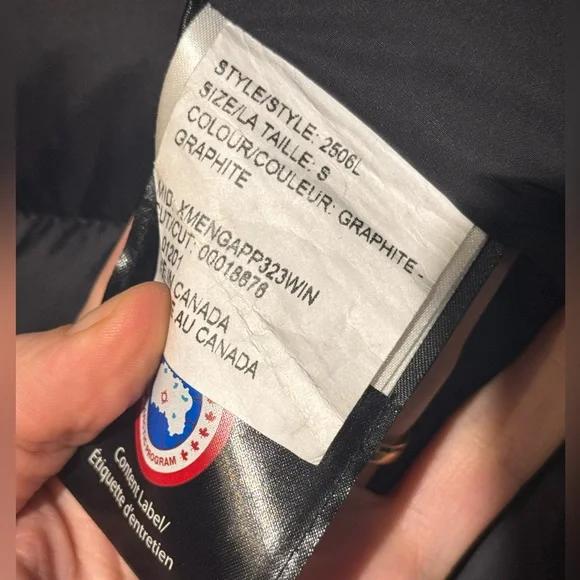 Canada Goose Kensington Graphite Hooded Down Coat with Fur Trim